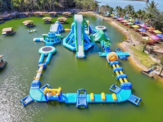 Floating water parks