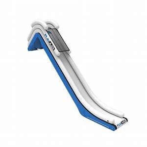 Inflatable water slide fitted to superyacht deck for guest entertainment
