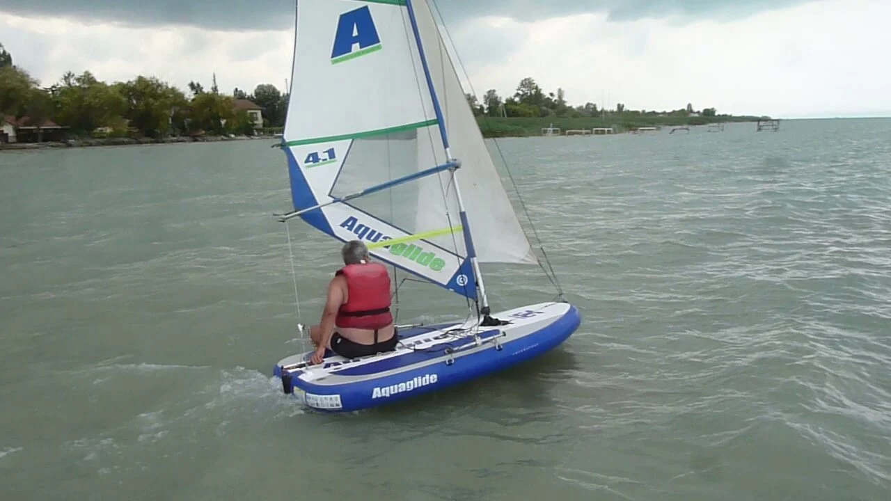 Inflatable water park obstacles and climbing towers on water
