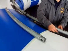 Securing anchor harness and heavy duty d-rings on floating water trampoline
