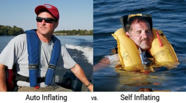 Checking water depth before jumping or diving off inflatables
