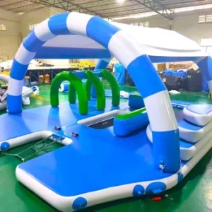 Play bouncer lounger motorized inflatable island product photo