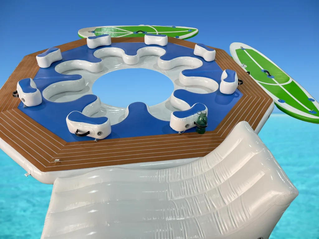 Inflatable water park product photo with background removed for homepage