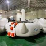 Product photo of a floating inflatable island for water leisure