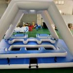 A large inflatable floating object