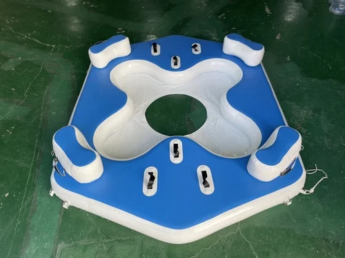 Close-up of durable material used in inflatable dock manufacturing