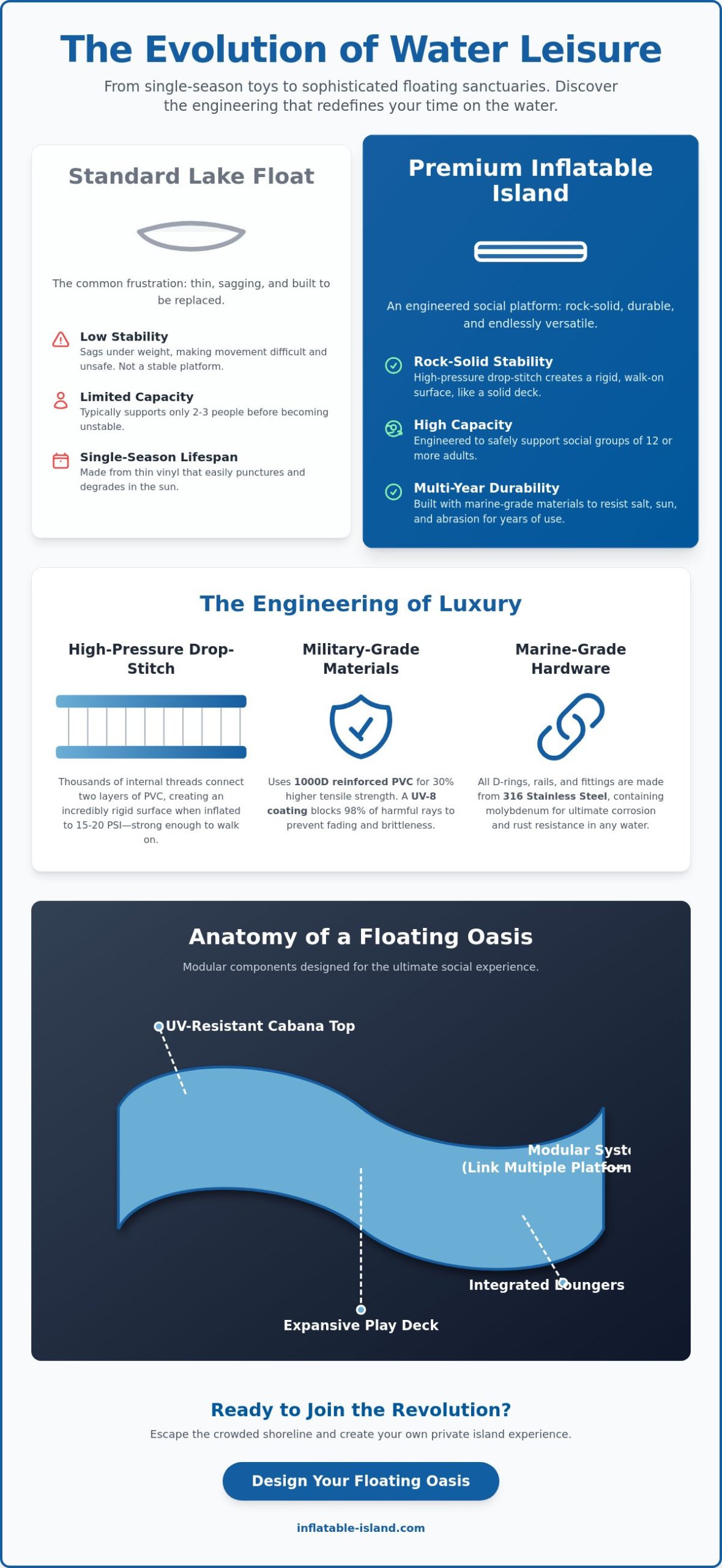 Luxury on the Lake: Top Inflatable Lake Floats for your Yacht