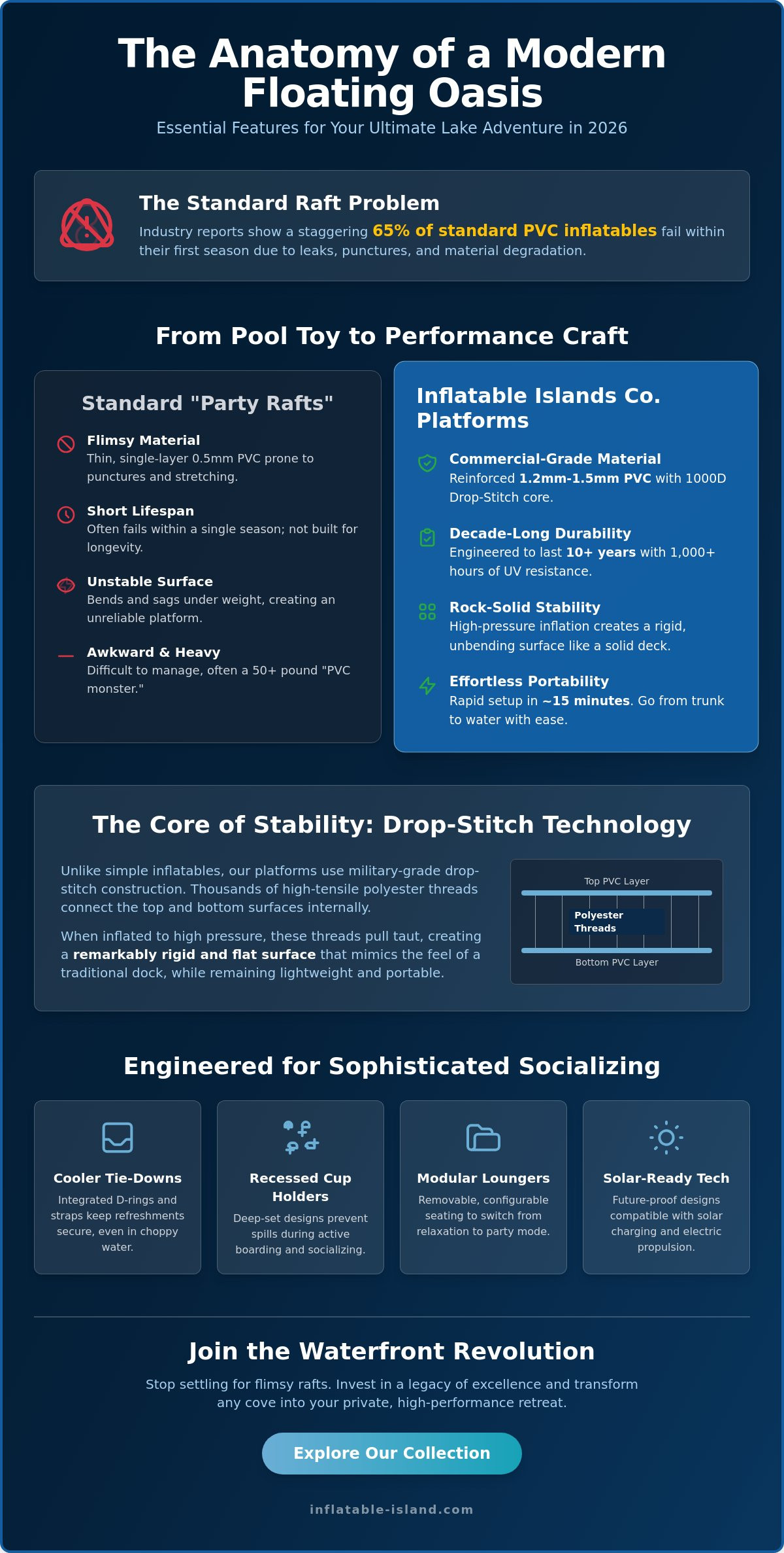 The Ultimate Guide to Choosing a Portable Party Island for the Lake in 2026