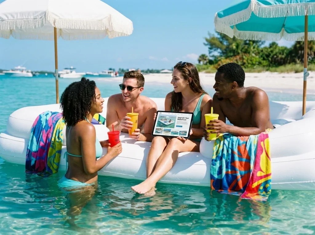 Conceptual featured image for inflatable watercraft and summer lake activities.