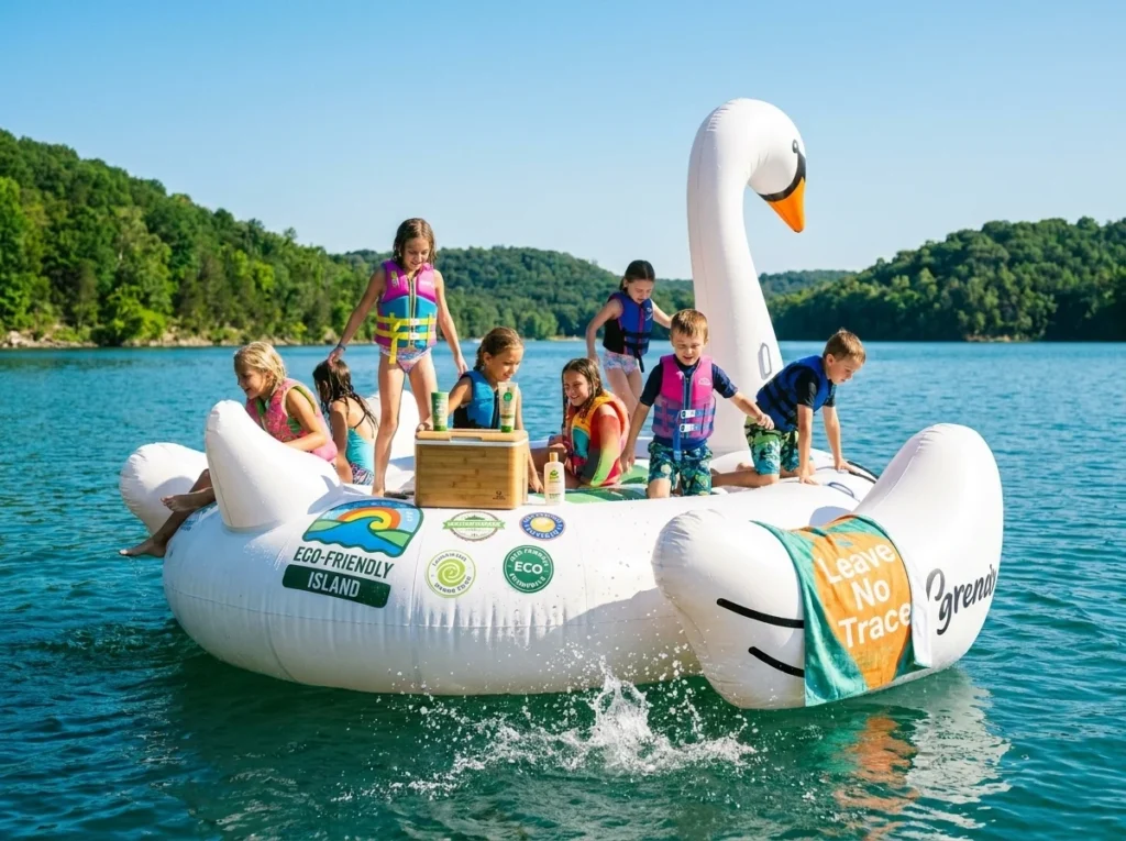 Featured image for inflatable island and luxury marine leisure blog posts.