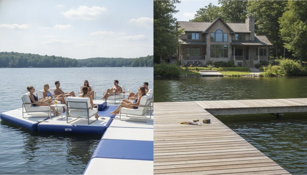 Inflatable Dock vs Traditional Dock Cost: The 2026 Waterfront Investment Guide