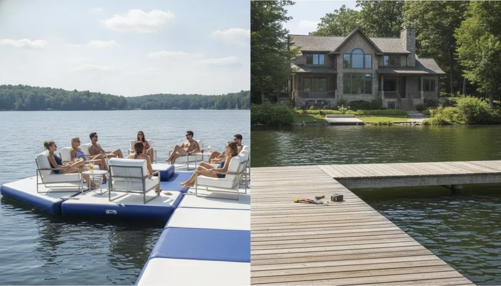 Inflatable Dock vs Traditional Dock Cost: The 2026 Waterfront Investment Guide