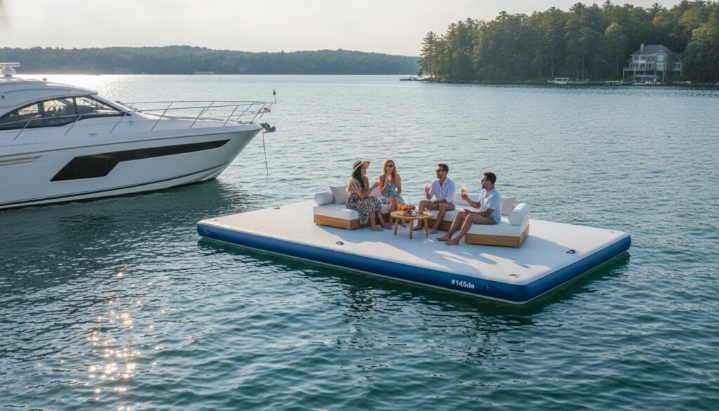 The Benefits of a Portable Swim Platform: Redefining Luxury Waterfront Socialising