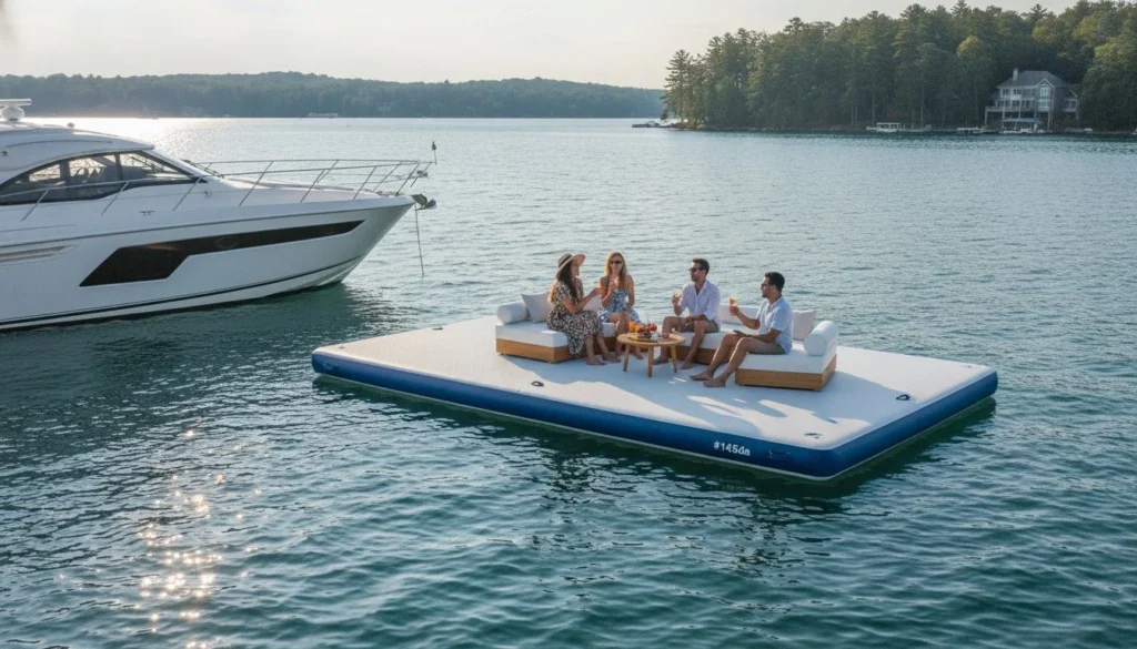 The Benefits of a Portable Swim Platform: Redefining Luxury Waterfront Socialising