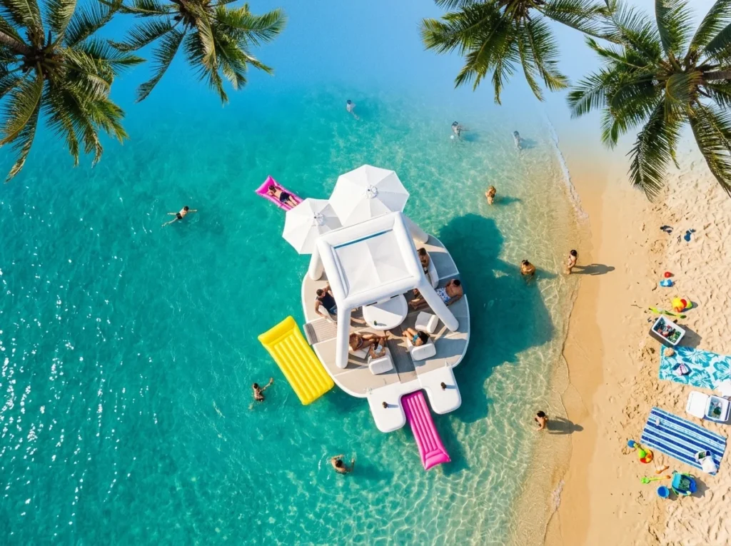 Featured image for inflatable floating platform and marine leisure articles.
