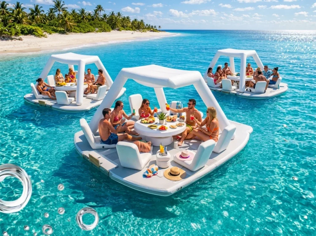 Conceptual featured image for inflatable watercraft and lake leisure blog posts.
