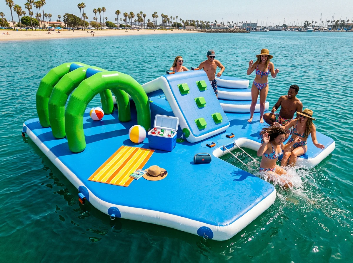 Same vibes, more freedom - Inflatable Island versus Duffy boat rentals in Long Beach