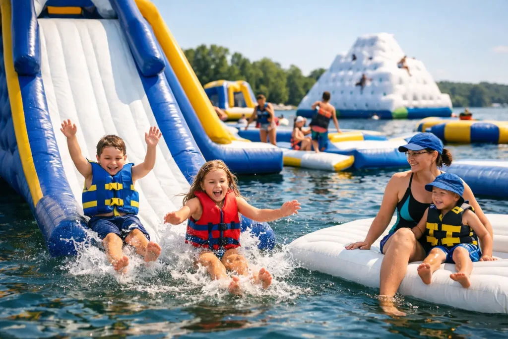 Commercial Inflatable Water Park Guests Remember