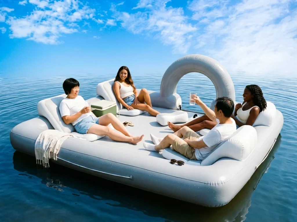 Conceptual featured image for inflatable watercraft and summer lake activities.