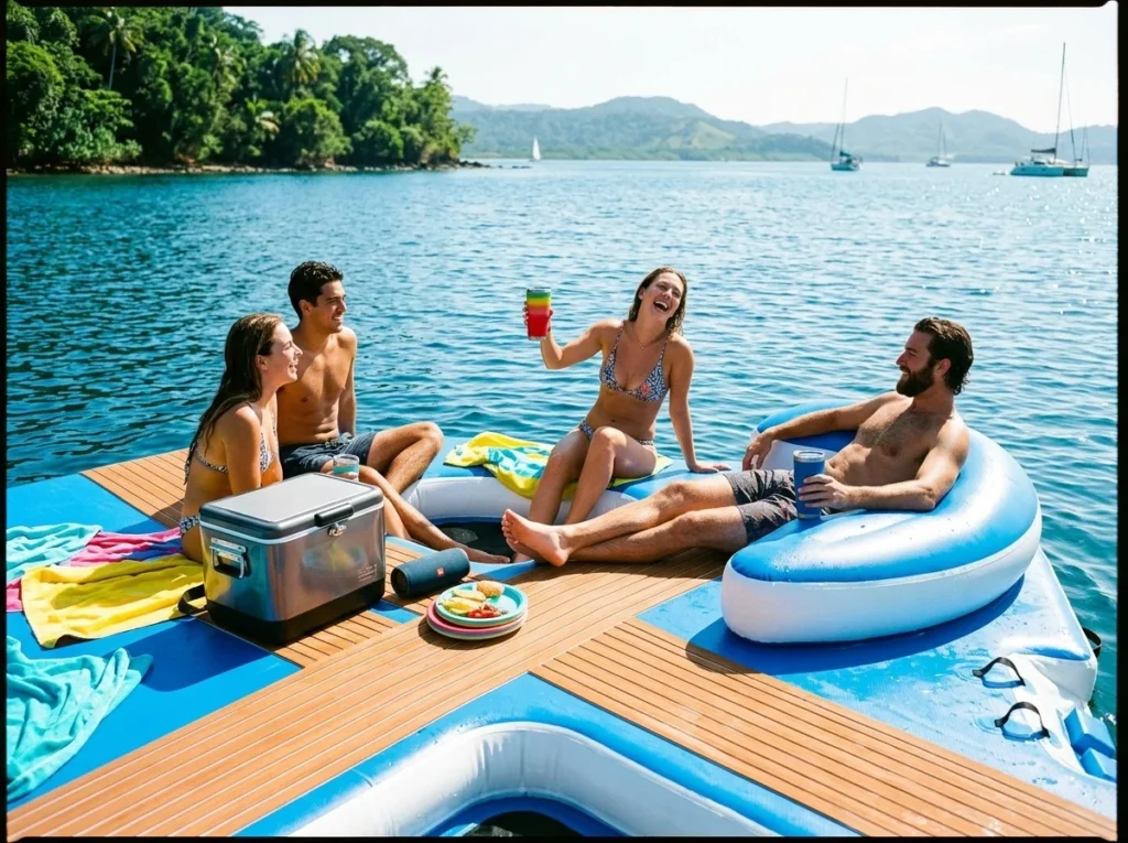 Featured image for inflatable island and luxury marine leisure blog posts.