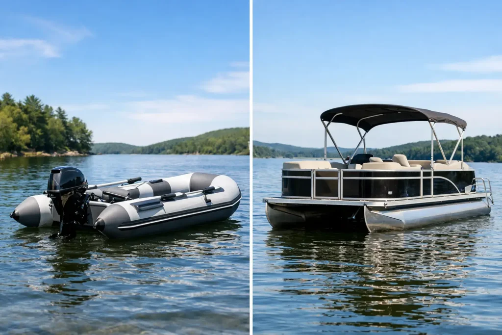 Inflatable Boat vs Pontoon for Your Water Days