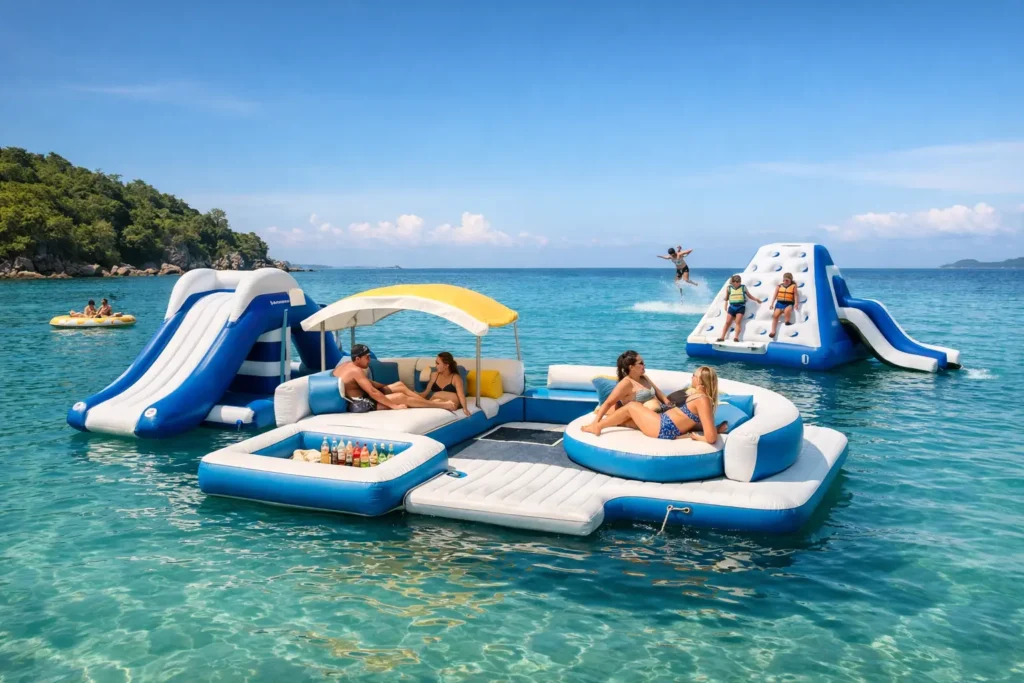 Inflatable Island Best Ideas for Your Family Water Day Outings
