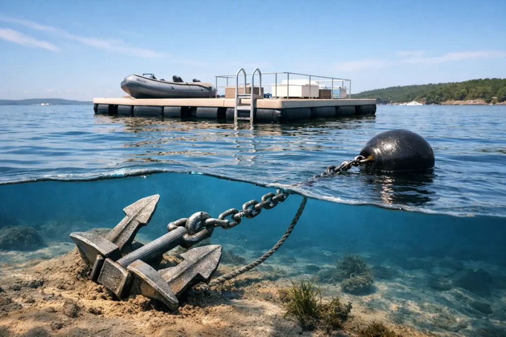 How to Anchor a Floating Platform Safely