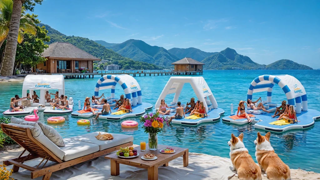 Best Inflatable island party docks