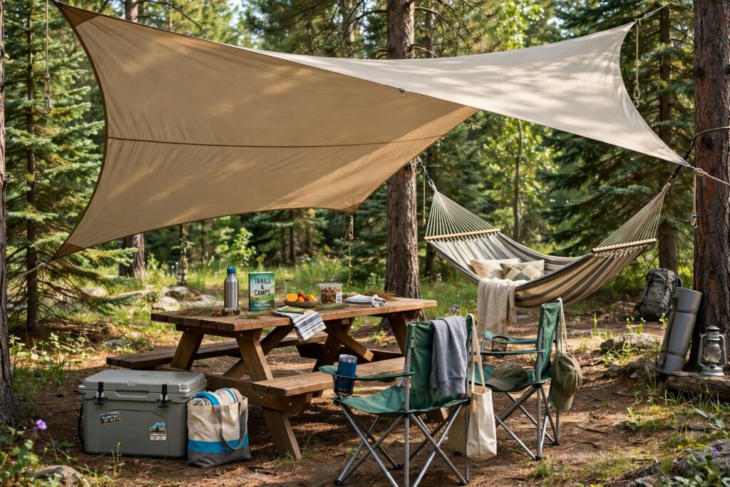 how to plan a campsite with kids