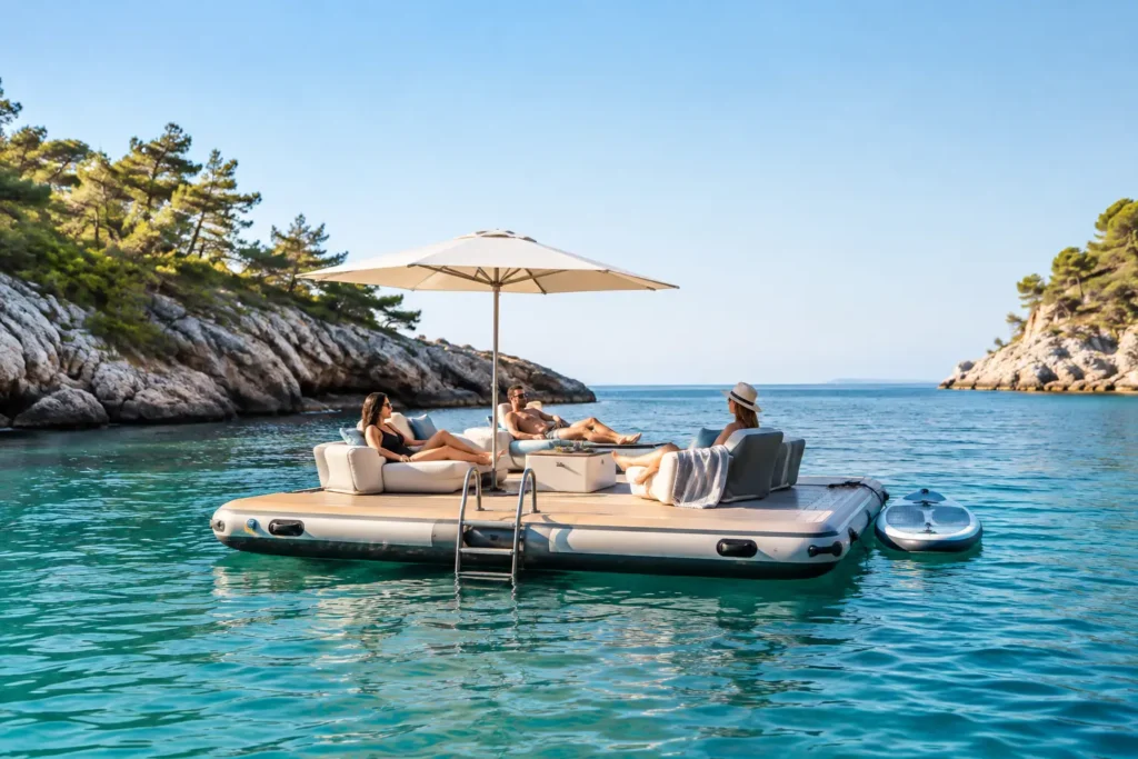 Swim Rafts That Turn Any Cove Into a Retreat