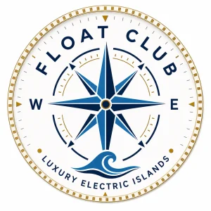 Float Club logo for inflatable island business solutions and marine leisure services.
